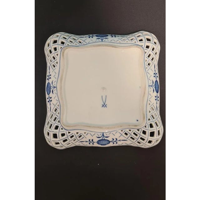 Blue Meissen Blue Onion Dish, 1950s For Sale - Image 8 of 9