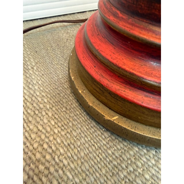 Vintage Chinoiserie Hand Painted Table Lamp For Sale - Image 10 of 12