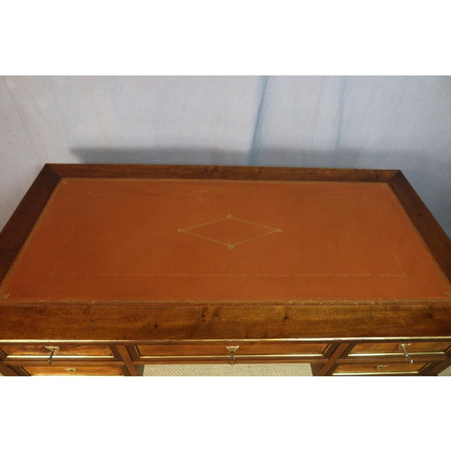 Wood Louis XVI Style Desk, 1890s For Sale - Image 7 of 10