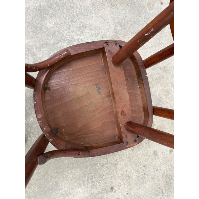 Wood Chairs from Baumann, 1960s, Set of 8 For Sale - Image 7 of 9