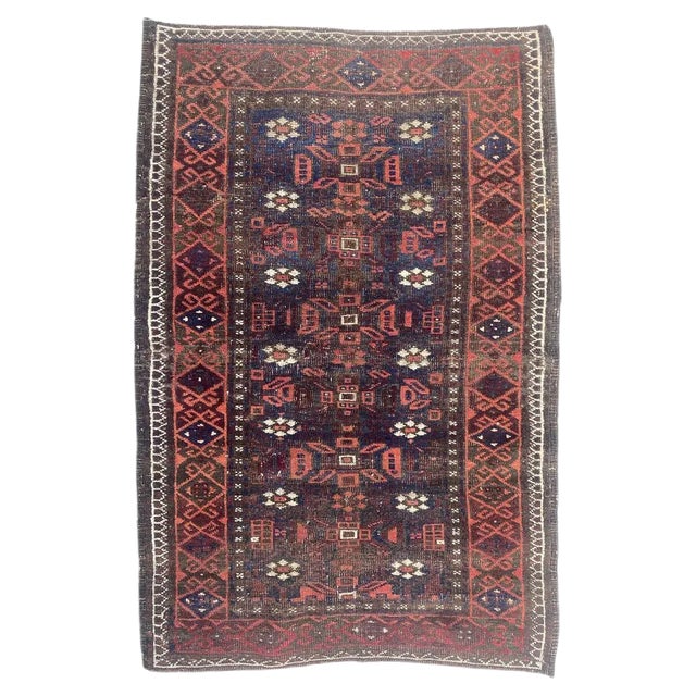 Antique Turkmen Baluch Rug For Sale