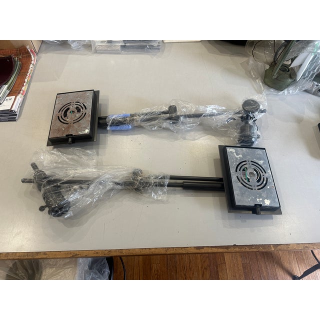 Contemporary Swing Arm Wall Sconce by Robert Abbey For Sale - Image 3 of 8