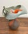 F. Silviy Signed Italian Art Glass Vase – Sculptural Pâte De Verre & Patinated Metal – Attributed to Murano, Venice Italy – 20th Century For Sale - Image 11 of 15