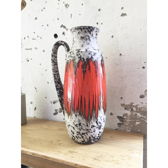 Ceramic Fat Lava Grand Vase from Scheurich, 1950s For Sale - Image 7 of 17