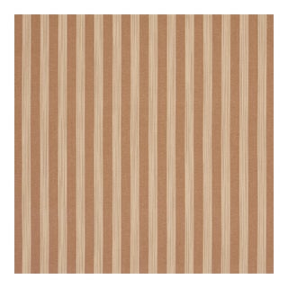 Schumacher Jonah Stripe Fabric in Ochre For Sale