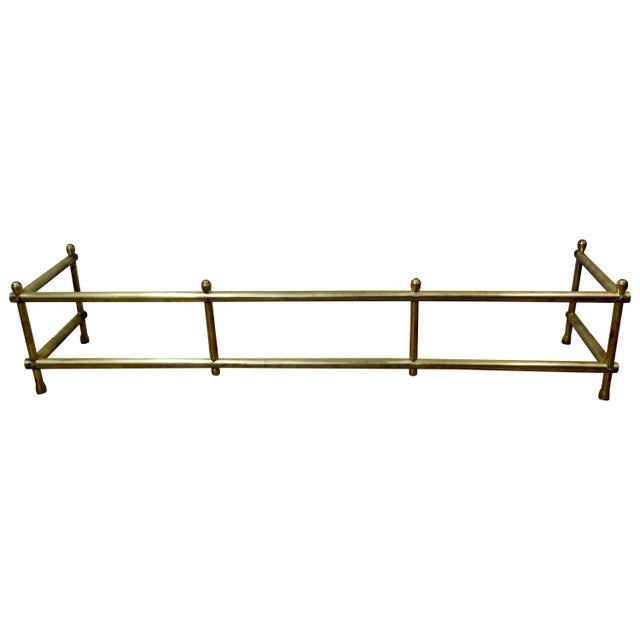 Mid-20th Century Solid Brass Fireplace Surround For Sale - Image 12 of 12