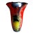 Brilliant Modern Art Glass Vase in Murano Style For Sale