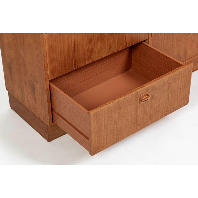 Brown Danish Mid-Century Modern Teak 6-Drawer Dresser or Chest, 1960s For Sale - Image 8 of 14