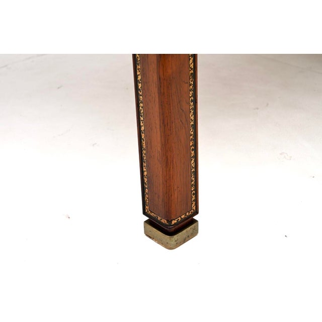 Vintage Danish Desk with Leather Trim, 1930s For Sale - Image 10 of 11