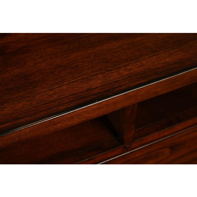 Mission Style Media Chest With Open Storage For Sale - Image 15 of 18