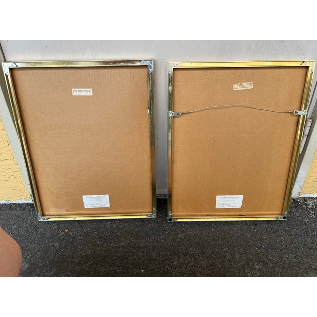 Contemporary 1970s Silver & Gold Framed “Ming Butterfly” For Sale - Image 3 of 6