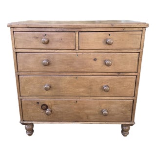 19th Century Pine Chest of Drawers For Sale