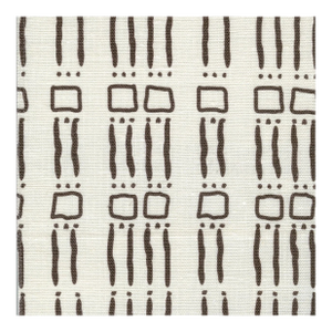 2 Yards of Marika Meyer Elliot Fabric in Chocolate 06