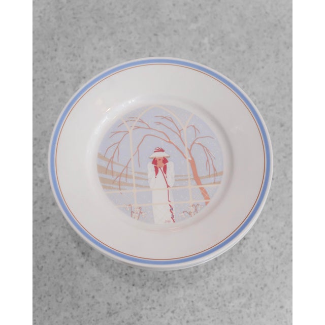 Porcelain Plates by Ginori for Richard Ginori, Set of 4 For Sale - Image 4 of 6