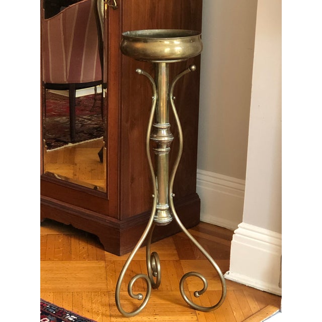 MidCentury Brass Jardinière Plant Stand Chairish