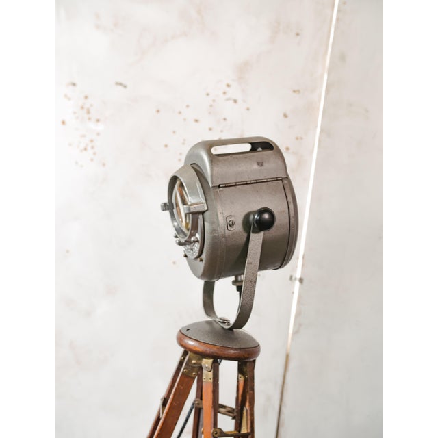 Vintage French Theater Spotlight Floor Lamp, 1950s For Sale - Image 12 of 18