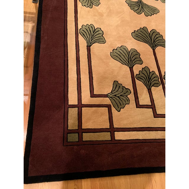 Vintage Stickley Rug in Burgundy, Cream & Green Chairish