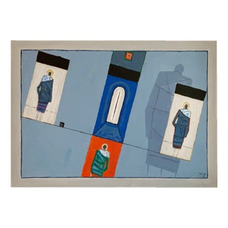 Mikolaj Malesza, Transparency, 2019, Acrylic on Cardboard For Sale