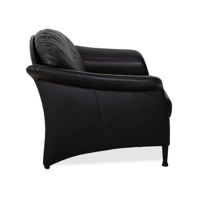 Scarlett Lounge Chair in Black Leather from Walter Knoll / Wilhelm Knoll For Sale - Image 9 of 13