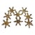 Exquisite Vintage Holiday Brass Snowflake Napkin Rings - Set of 8 For Sale