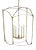 English Sean Lavin by Visual Comfort Studio Thayer Large Lantern, Antique Gild For Sale - Image 3 of 5