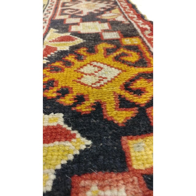 Antique Turkish Oushak Runner, Handmade Oriental Rug Coral. Brown, Yellow, Beige For Sale - Image 10 of 18