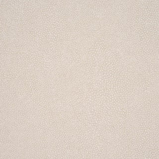 SAMPLE - Schumacher Dunbar Shagreen Vinyl Wallpaper In Alabaster For Sale