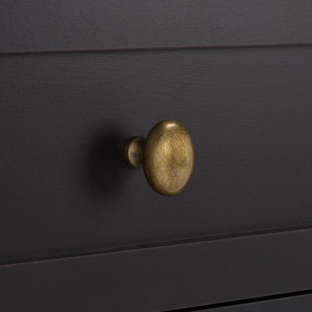 Shafa Side Table in Black / Brass For Sale In Philadelphia - Image 6 of 10