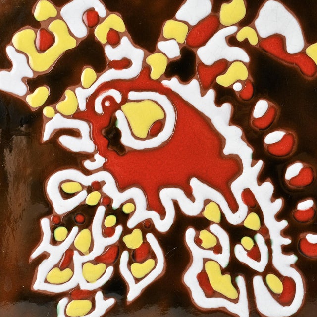 Ceramic Ceramic Tile by Jean Lurçat for Sant Vicens Workshop, 1950s For Sale - Image 7 of 7