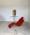Olivier Mourgue Bouloum Chaise Lounge Chair by Olivier Mourgue in Original Burnt Orange Textile For Sale - Image 4 of 16