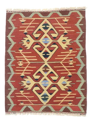 Vintage Persian Shiraz Kilim Rug - 02'10 X 03'07