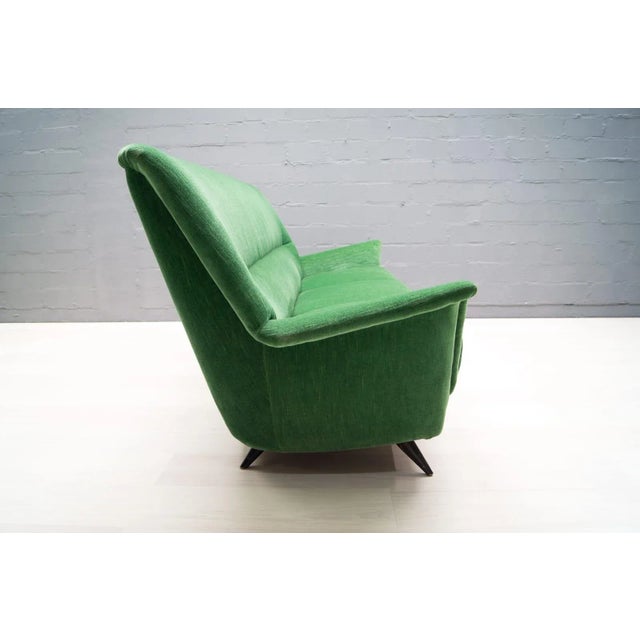 Italian Green Sofa, 1950s For Sale - Image 4 of 18