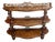 Antique Victorian Figured Walnut 3-Tier Whatnot, 1860 For Sale