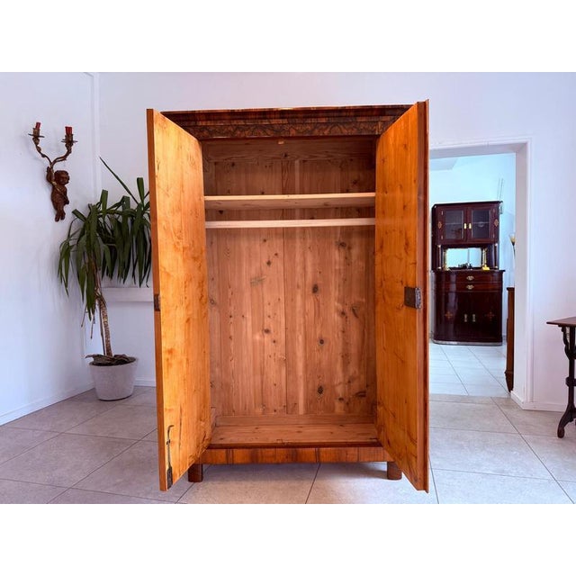 Antique Biedermeier Hall Wardrobe For Sale - Image 11 of 18