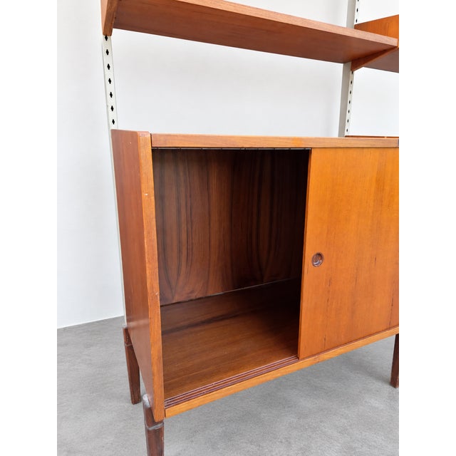 Wood Scandinavian Teak Bookcase, Denmark, 1960s For Sale - Image 7 of 13