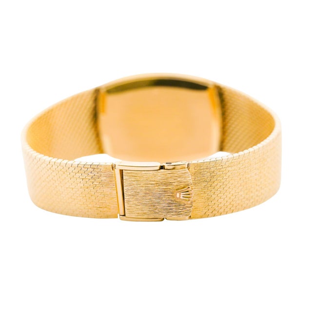 Champagne Vintage Rolex Cellini 3807 Champagne Dial 18k Gold Manual Watch For Sale - Image 8 of 13