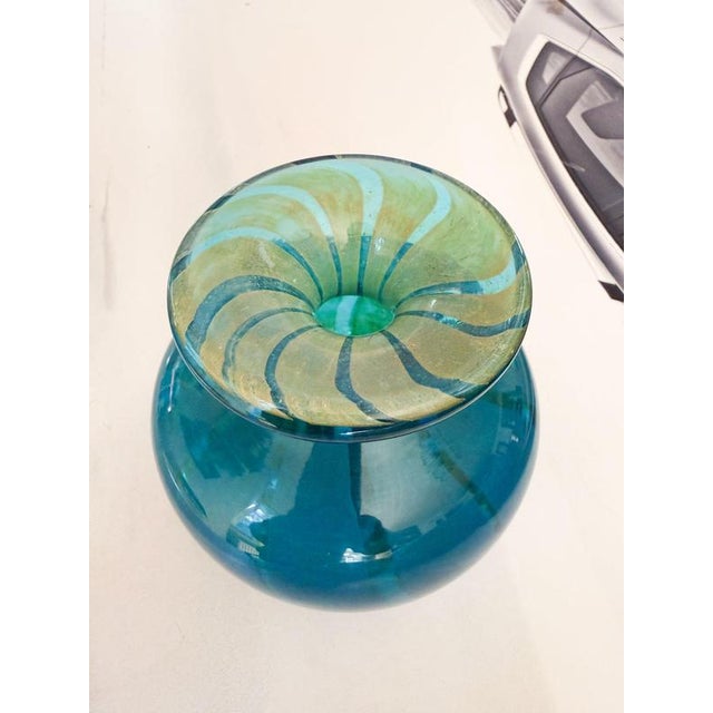 1970s Vintage Vase in Blown Glass by Michael Harris for Mdina, 1970s For Sale - Image 5 of 7