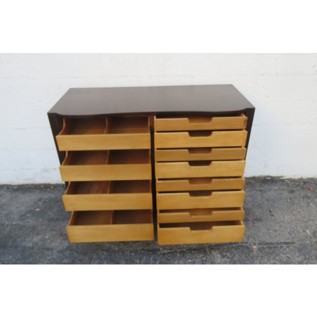 Mid 20th Century Edward Wormley for Dunbar Modern Tambour Doors Mister Dresser, Attributed For Sale In Miami - Image 6 of 18