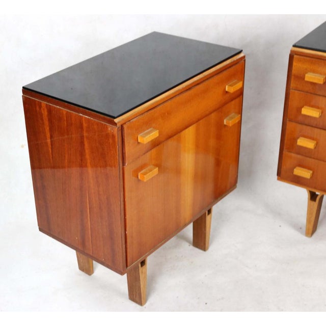Wood Mid 20th Century Nightstands, 1970s, Set of 2 For Sale - Image 7 of 10