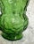 Bright Green Large Vintage Green Glass Bouquet Vase 1970’s For Sale - Image 8 of 12