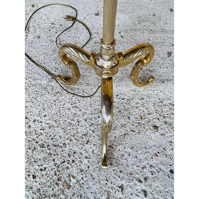 Vintage Floor Lamp with Gilded Brass Decor, 1960s For Sale - Image 13 of 18