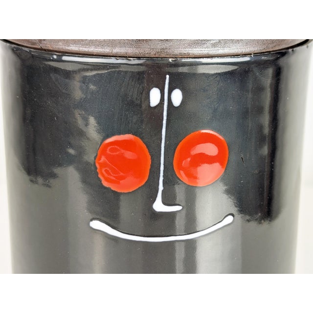 1960s White Red and Black Enameled Metal and Wood Box from Siva, 1960s For Sale - Image 5 of 10