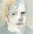 This vintage abstract expressionist portrait in oil on canvas is a compact yet powerful study in mood and gesture. The...