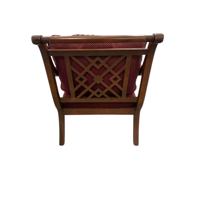 Late 20th Century Late 20th Century Oversized Red Armchair For Sale - Image 5 of 8