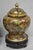 Vintage Cloisonné Chinese Small Enameled Brown Covered Ginger Jar on Stand, Pair For Sale - Image 11 of 18