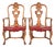 Berkey & Gay Antique Georgian Burled Walnut Armchairs, Pair For Sale