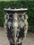 1980 Italian Artisan Baroque Black Silver Pedestals-Pair For Sale - Image 16 of 18