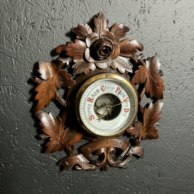 Antique Black Forest Style Aneroid Barometer, 1905 For Sale - Image 6 of 6