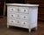 19th Century French Louis XVI Carved Painted Commode With Medallion Drawers For Sale In Dallas - Image 6 of 11