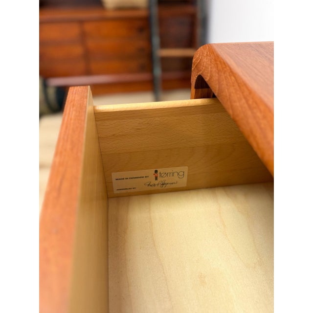 Teak Mid-Century Danish Dresser Torring Mobelfabrik Three Drawer Soft Close For Sale - Image 10 of 10